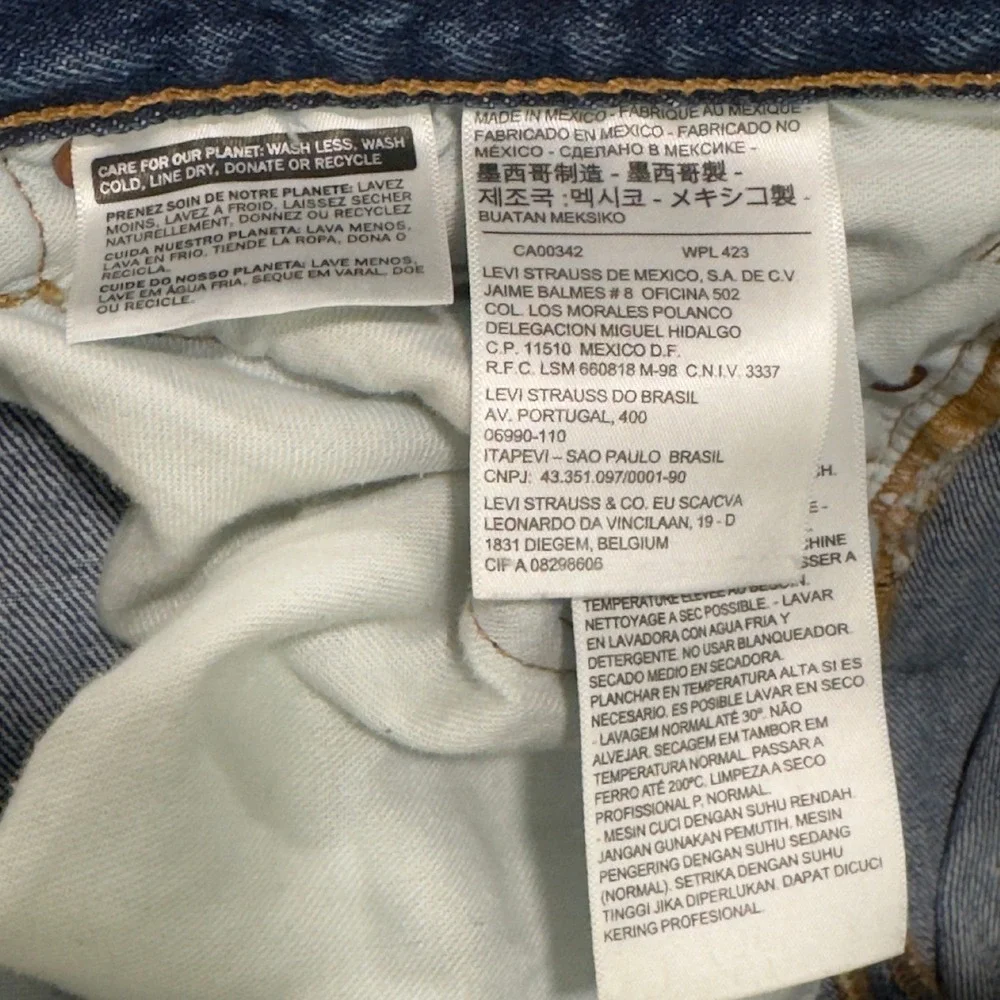 Vintage Men's Levis 501 Original Fit‎ Jeans Straight Leg Button Fly 36x34